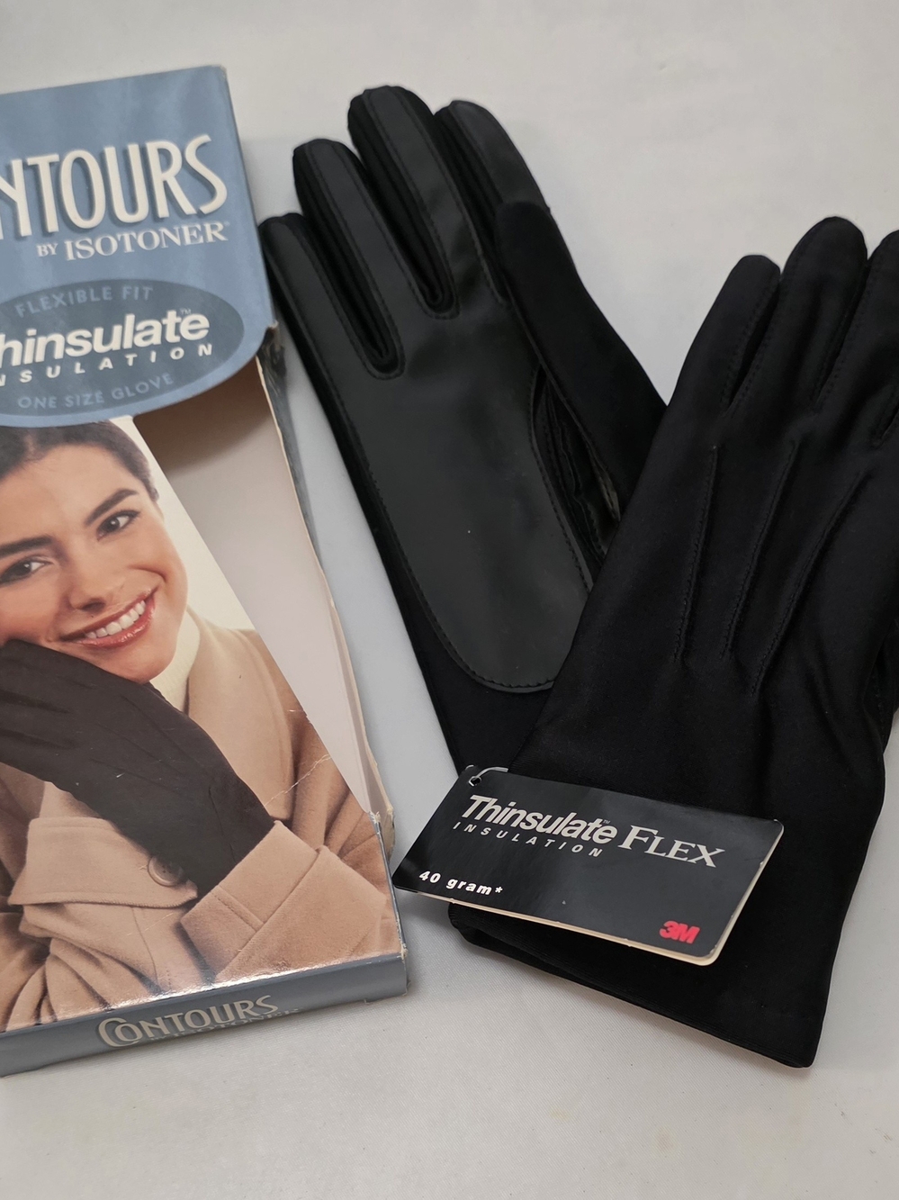 isotoner Women's Black Thinsulate Flex Gloves